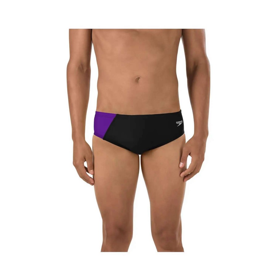 Mens * | Speedo Revolve Splice Brief Purple