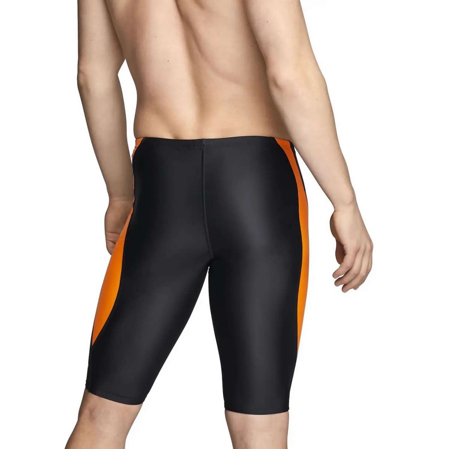 Mens * | Speedo Tone Setter Jammer Black/Orange