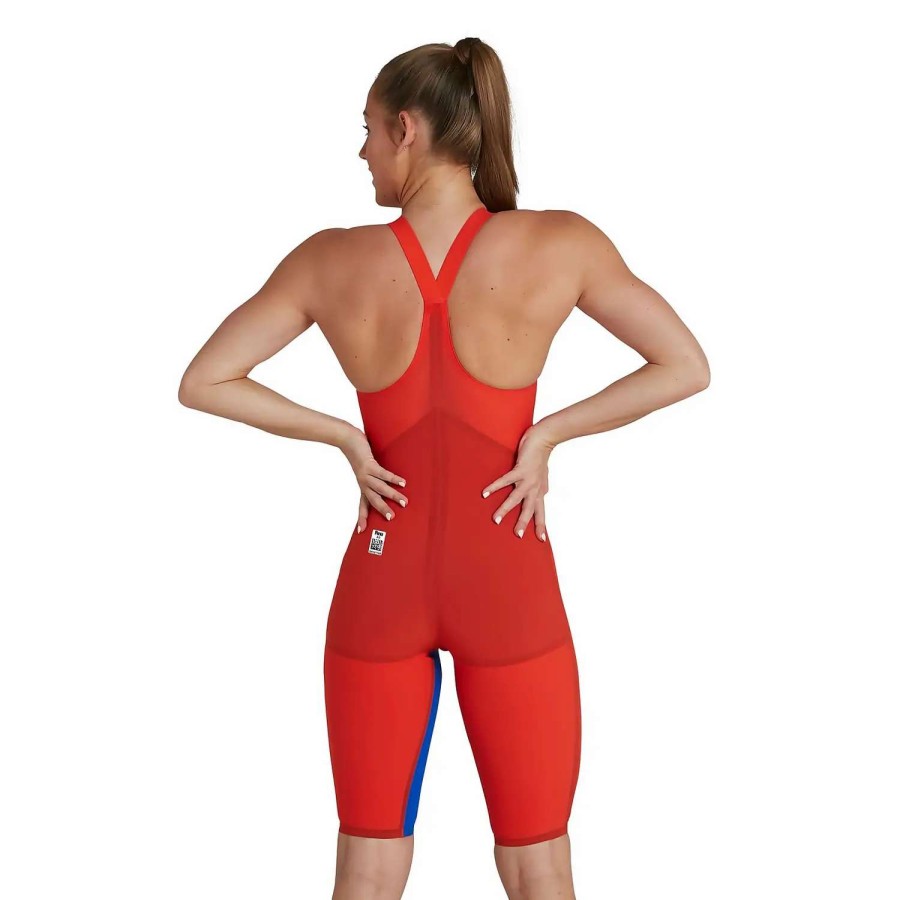 Womens * | Speedo Fastskin Lzr Pure Valor Closed Back Kneeskin Dragonfire Orange