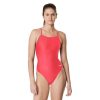 Womens * | Speedo Solid One Back One Piece Fiery Coral