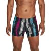 Mens * | Speedo Printed Square Leg Blue/Pink