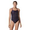 Womens * | Speedo Race Maze Flyback One Piece Black/Purple