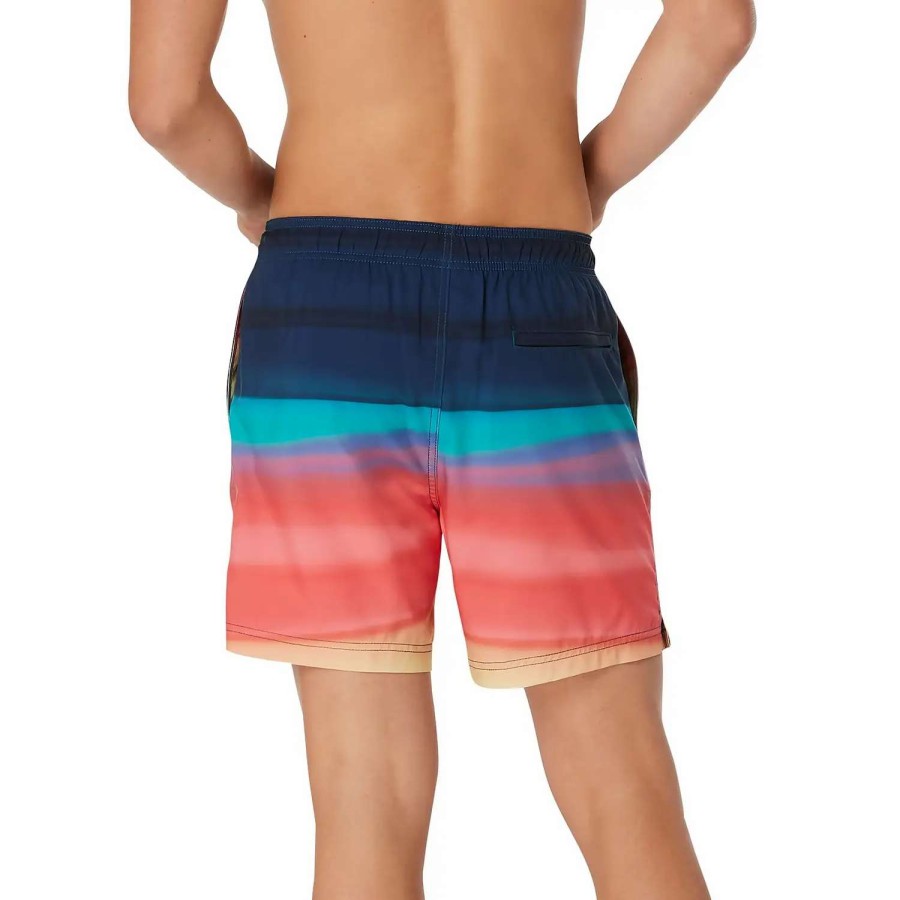 Mens * | Speedo Printed Redondo Edge Volley 17 Sun Kissed Coral