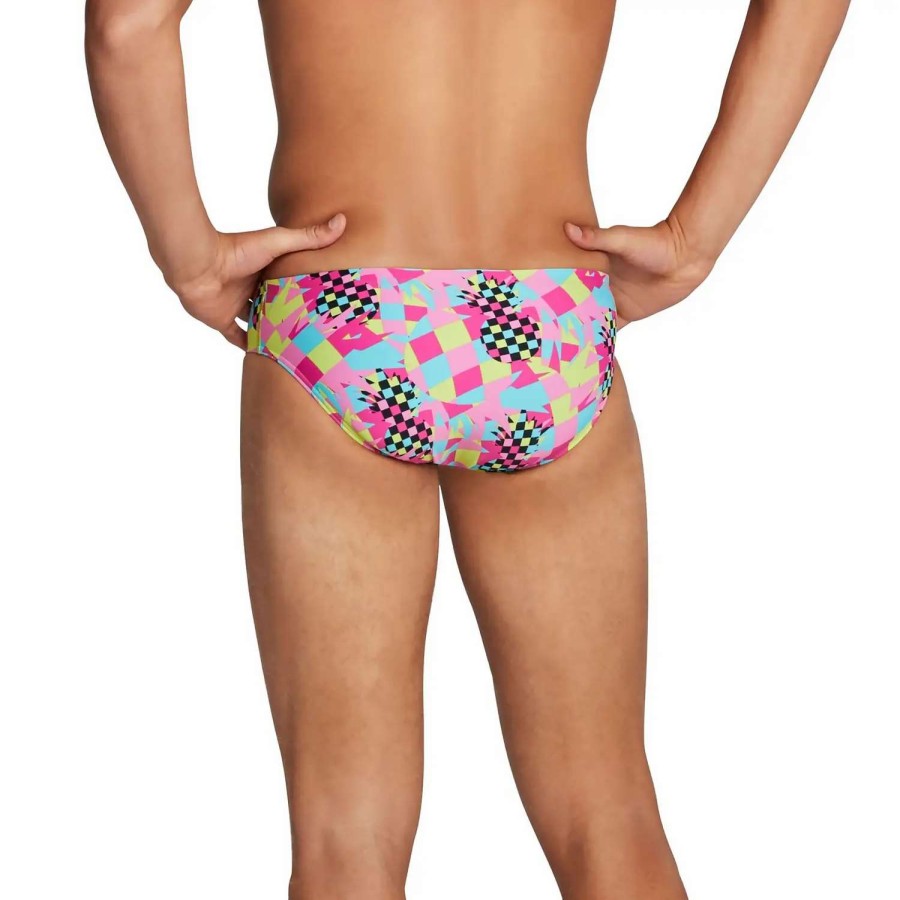 Mens * | Speedo Printed One Brief Electric Pink