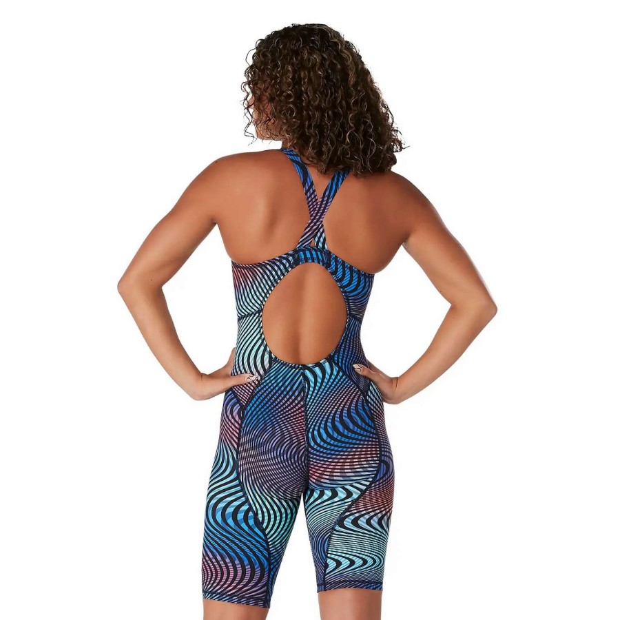 Womens * | Speedo Vanquisher Printed Kneeskin Deep Flow