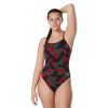 Womens * | Speedo Ruse Blocks Flyback One Piece Maroon