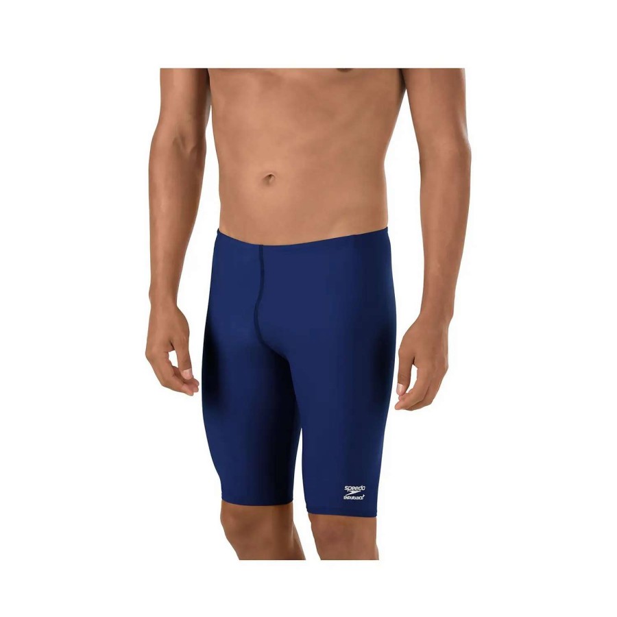 Mens * | Speedo Solid Youth Jammer Navy