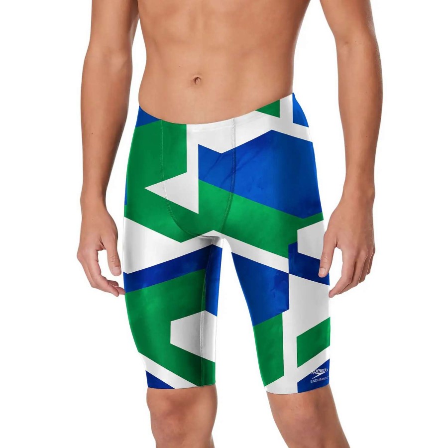 Mens * | Speedo Glimmer Jammer Blue/Green