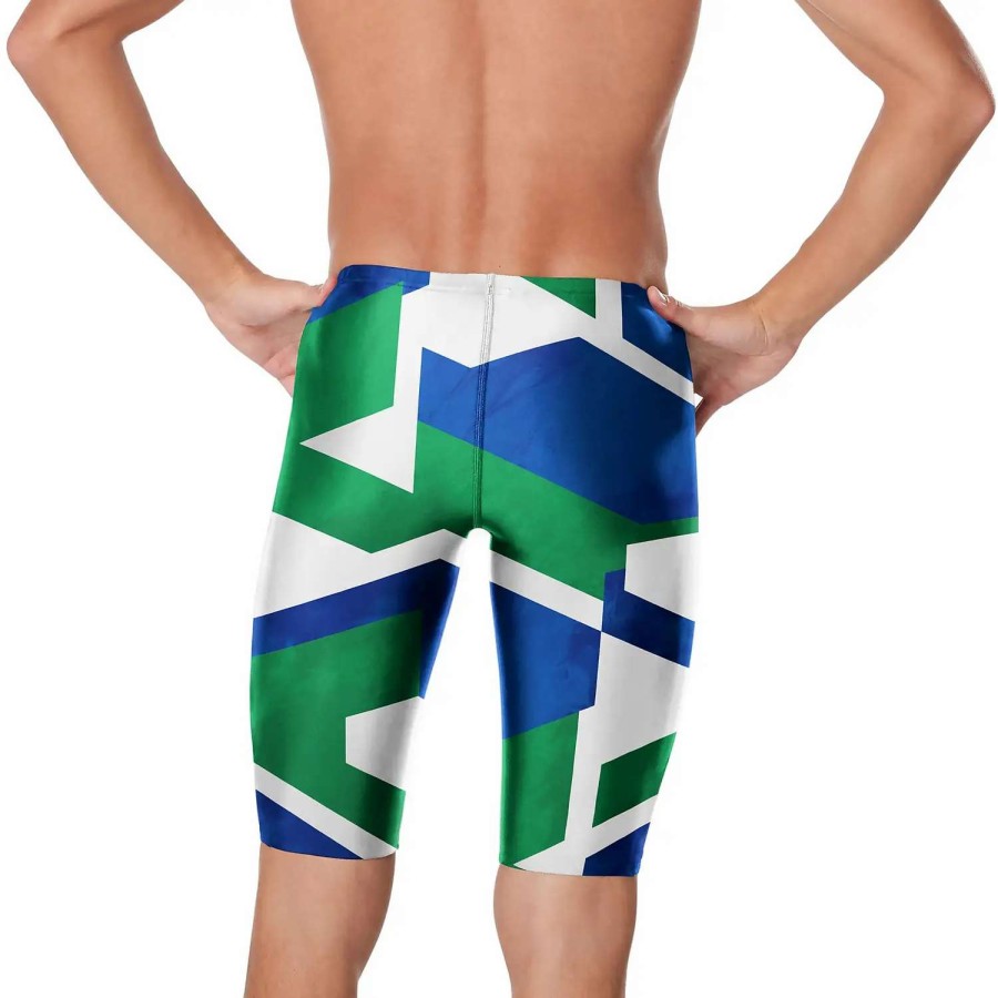 Mens * | Speedo Glimmer Jammer Blue/Green