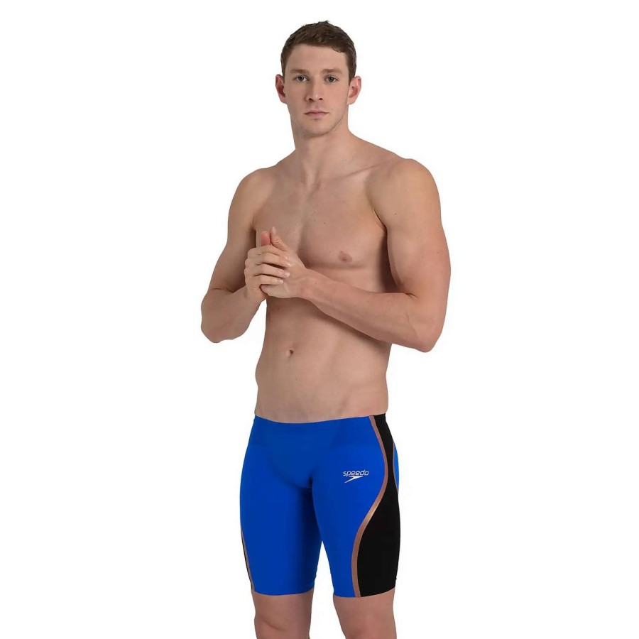 Mens * | Speedo Fastskin Lzr Intent Jammer Blue Flame