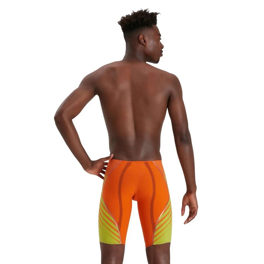 Mens * | Speedo Fastskin Lzr Printed Intent Jammer Sonic Scorch