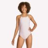 Womens * | Speedo Solid Tie Back One Piece Lilac Sachet