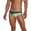 Mens * | Speedo Printed Solar Brief 1 Pink/Green