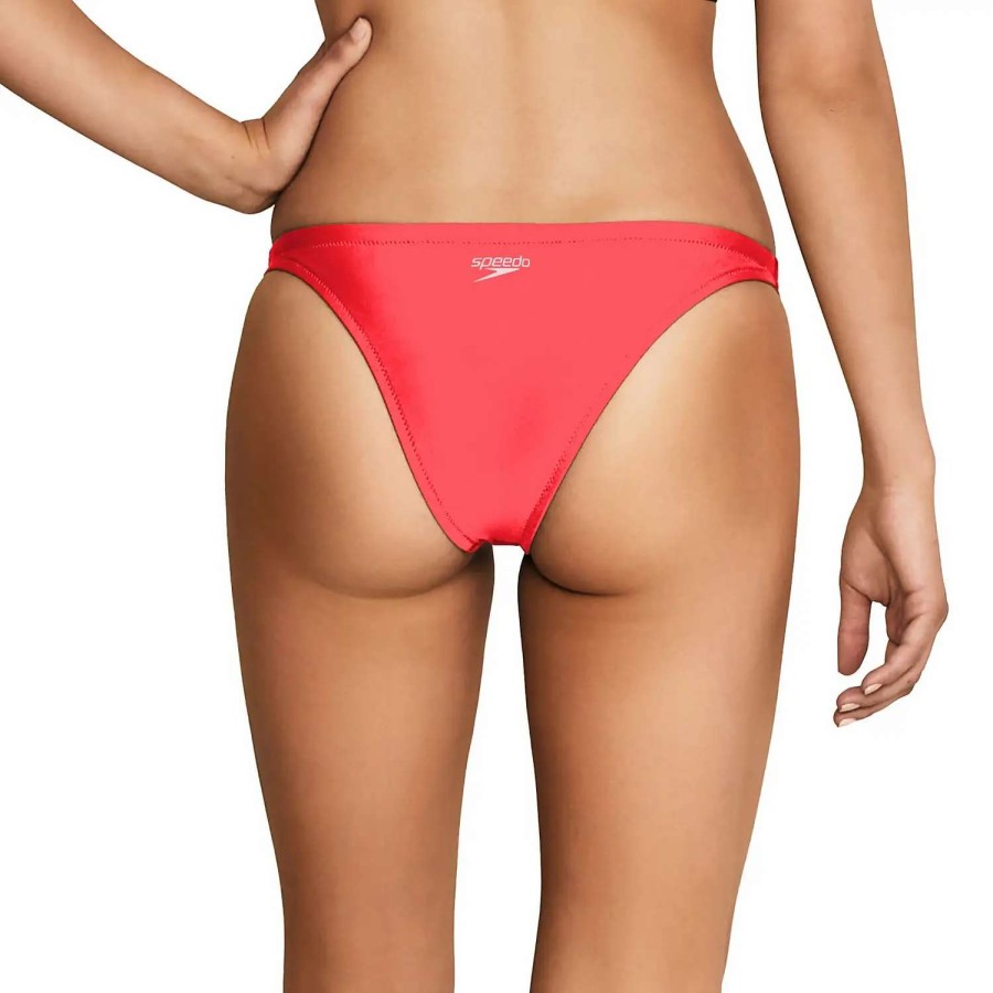 Womens * | Speedo Solid Classic Bottom Fiery Coral