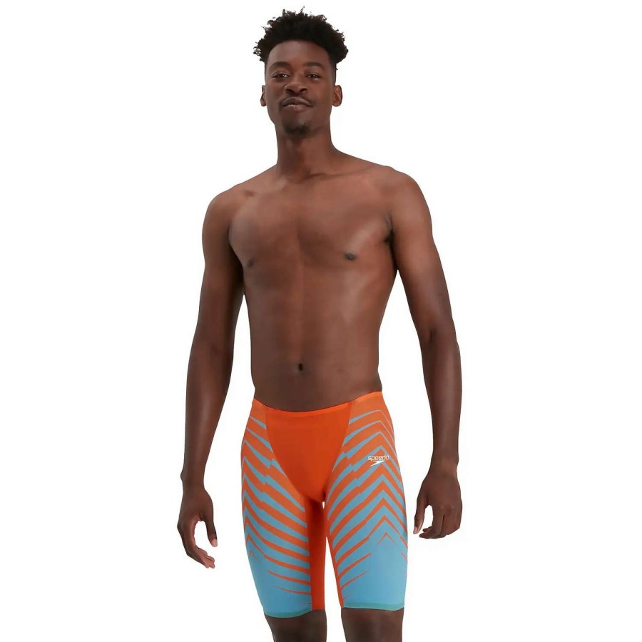 Mens * | Speedo Fastskin Lzr Pure Valor Printed Jammer Sonic Scorch