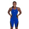 Womens * | Speedo Fastskin Lzr Intent Closed Back Kneeskin Blue Flame