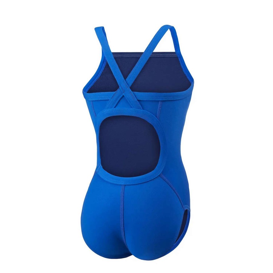 Womens * | Speedo Flyback Youth Training Suit One Piece Endurance+ Sapphire