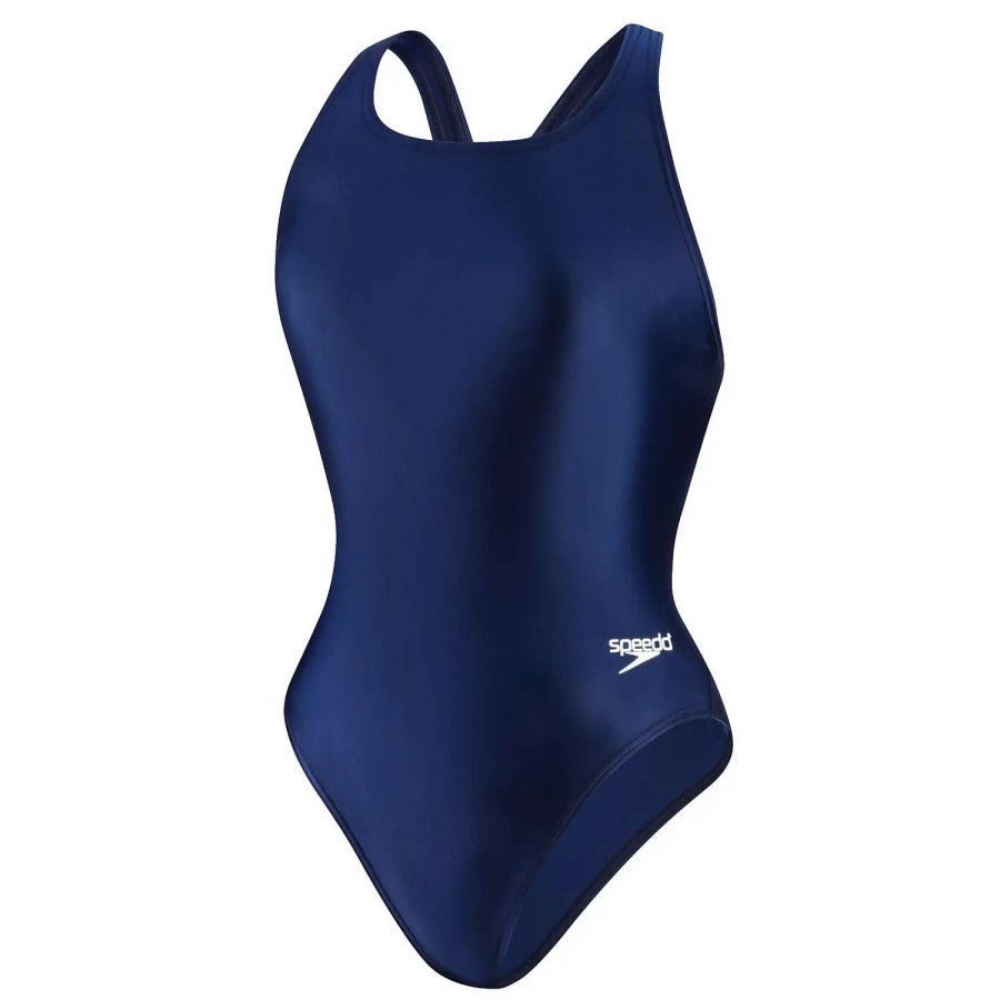 Womens * | Speedo Solid Youth Super Pro Onepiece Nautical Navy