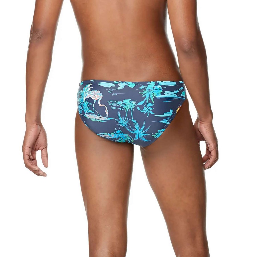 Mens * | Speedo Printed Solar Brief 1 Peacoat