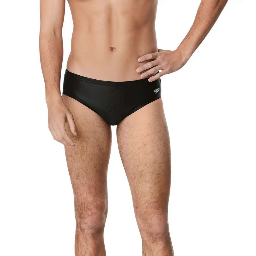 Mens * | Speedo Male Avenger Water Polo Suit Black