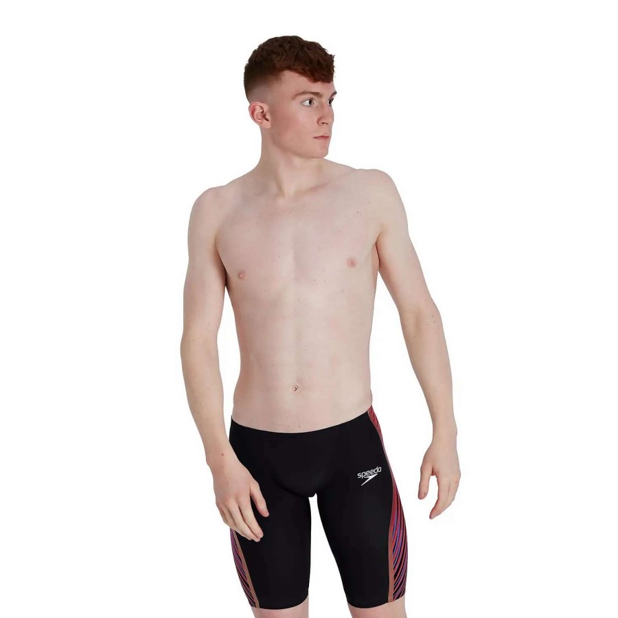 Mens * | Speedo Fastskin Lzr Intent Jammer Black/Red