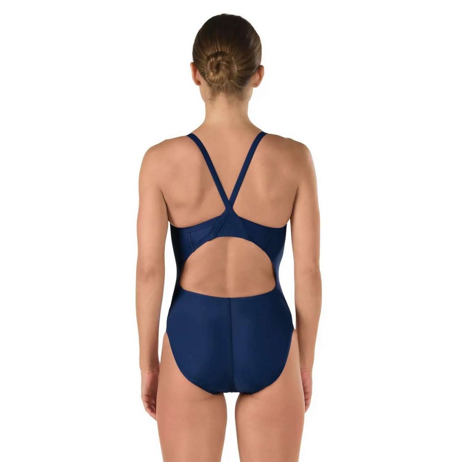 Womens * | Speedo Core Flyback Youth Onepiece Nautical Navy