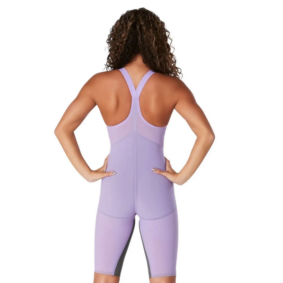 Womens * | Speedo Fastskin Lzr Valor Closed Back Kneeskin Purple Reign