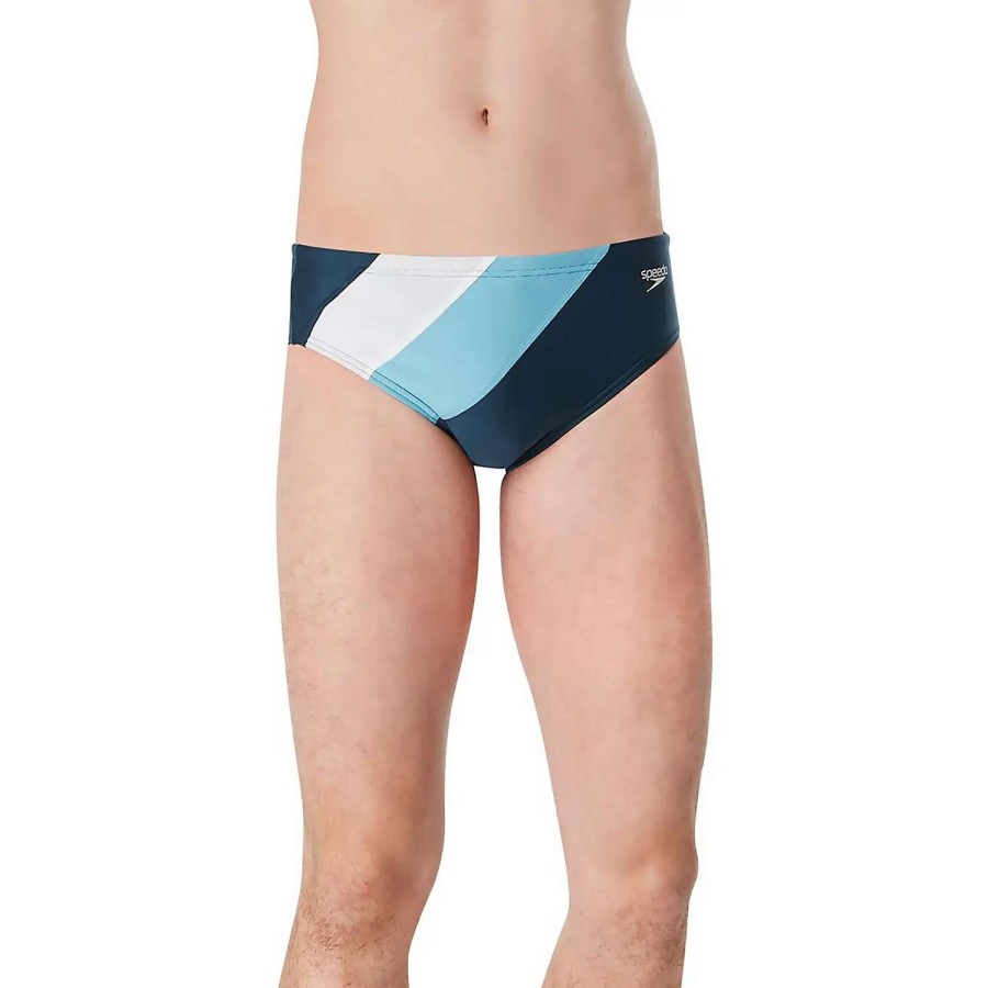 Mens * | Speedo Colorblock One Brief Moonlit Ocean Blue