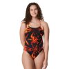 Womens * | Speedo Reflected One Back One Piece Orange