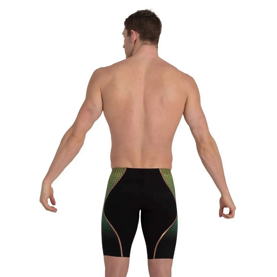 Mens * | Speedo Fastskin Lzr Sonic Scorch Printed Intent Jammer Black/Yellow