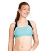 Womens * | Speedo Quantum Fusion Splice Bikini Top Black/Teal