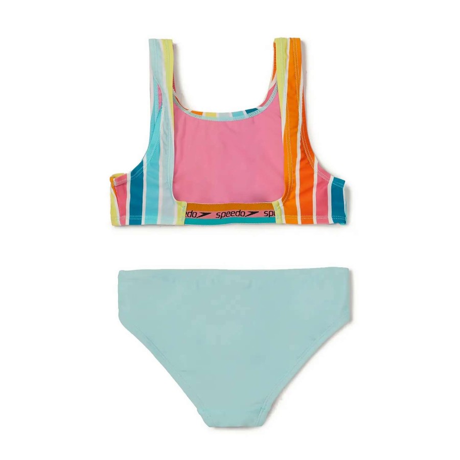 Kids * | Speedo Logo Elastic Bikini Set