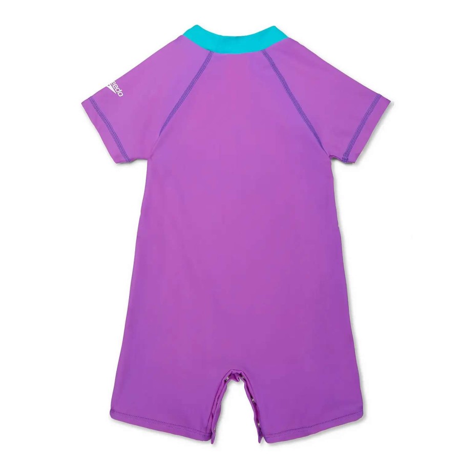 Kids * | Speedo Unisex Sun Suit Indigo Amethyst