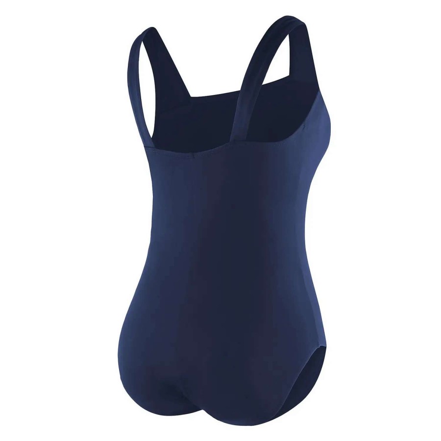 Womens * | Speedo Plus Solid Shirred One Piece