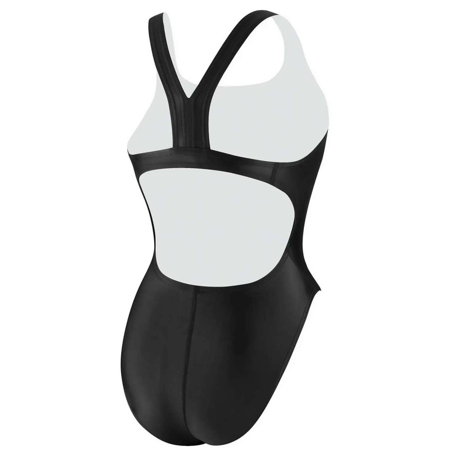 Womens * | Speedo Solid Youth Super Pro One Piece Black