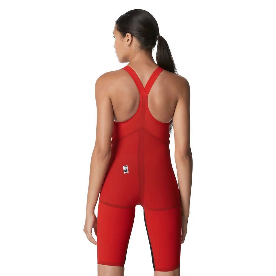 Womens * | Speedo Fastskin Lzr Pure Valor Closed Back Kneeskin Fiery Red