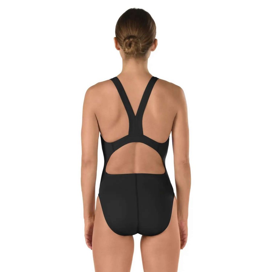 Womens * | Solid Super Proback Onepiece Speedo Endurance+ Black