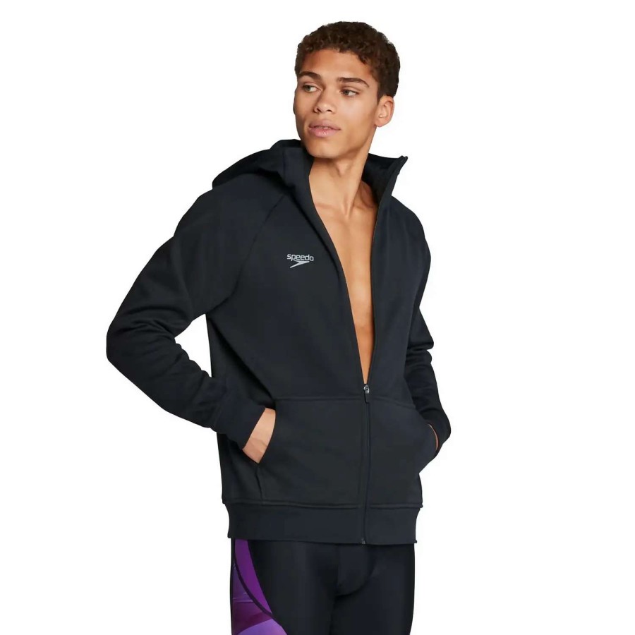 Mens * | Speedo Team Jacket Black