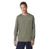 Mens * | Speedo Graphic Long Sleeve Swim Shirt Camo Green