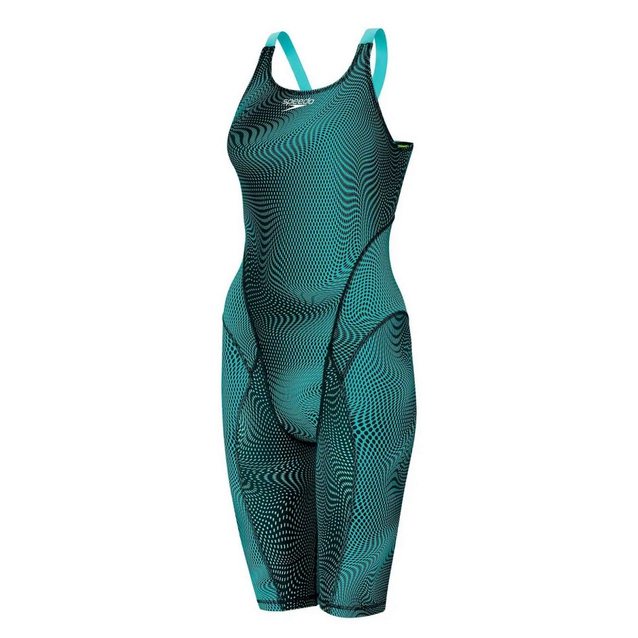 Womens * | Speedo Vanquisher Kneeskin Printed Black Ice