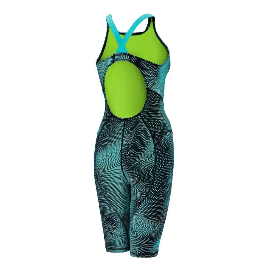 Womens * | Speedo Vanquisher Kneeskin Printed Black Ice