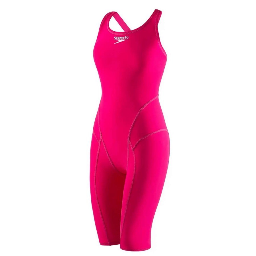 Womens * | Speedo Vanquisher Kneeskin Solid Blazing Pink