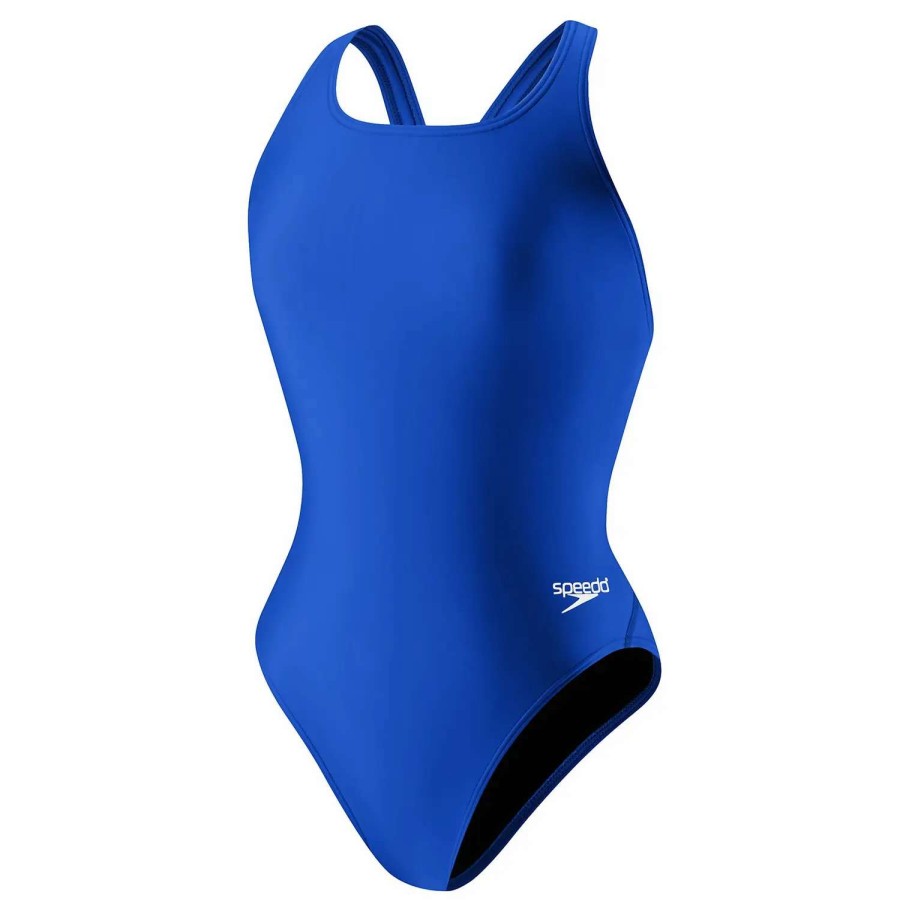 Womens * | Speedo Solid Youth Super Pro One Piece Sapphire