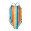 Kids * | Speedo Printed X Back One Piece Light Blue