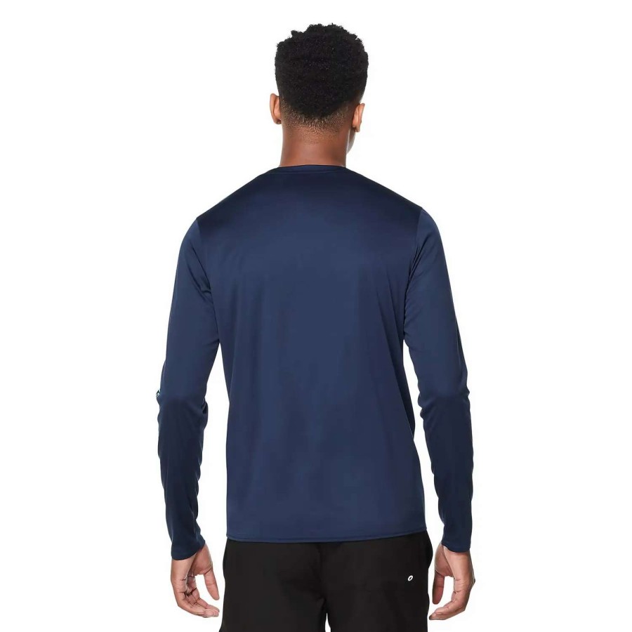 Mens * | Speedo Graphic Long Sleeve Swim Shirt Peacoat