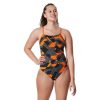 Womens * | Speedo Ruse Blocks Flyback One Piece Orange