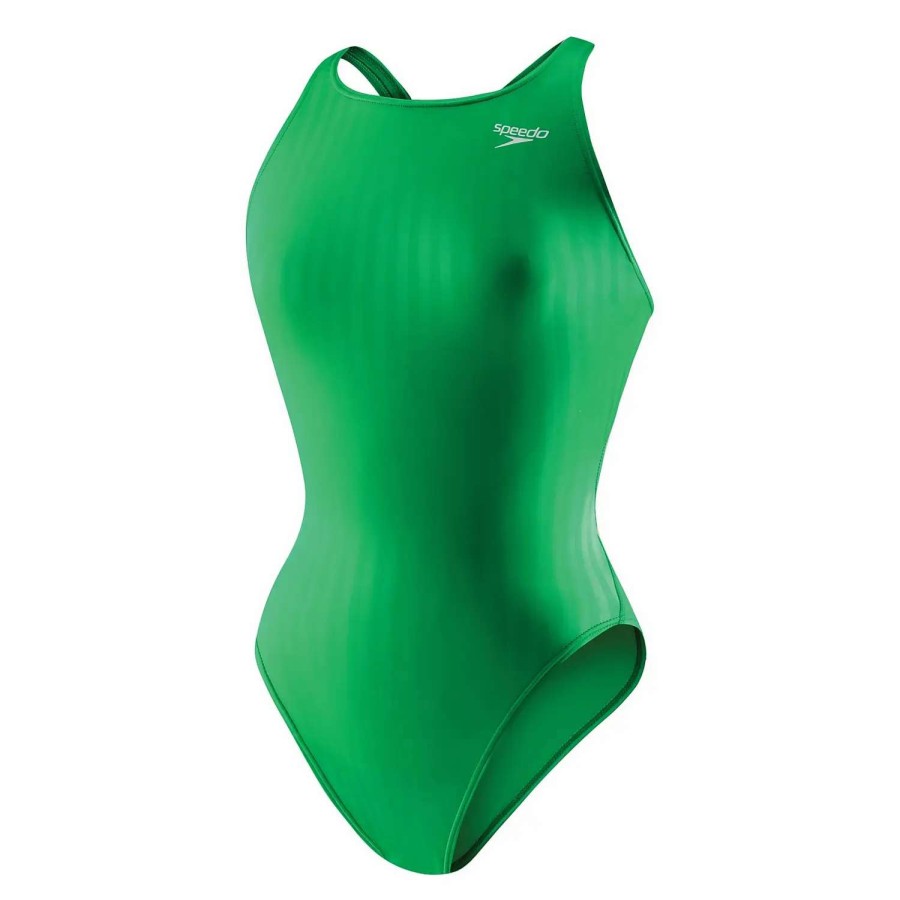 Womens * | Speedo Girls Aquablade Youth Recordbreaker One Piece Green