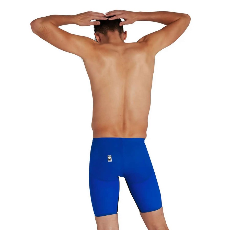 Mens * | Speedo Fastskin Lzr Pure Valor High Waisted Jammer Blue Flame