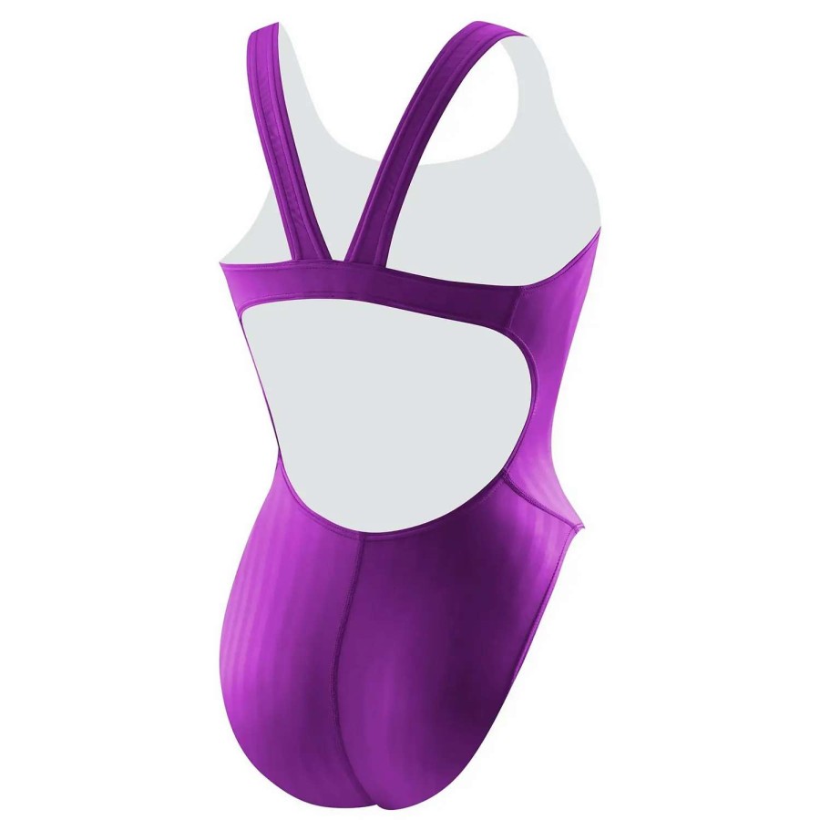 Womens * | Speedo Girls Aquablade Youth Recordbreaker One Piece Electric Purple