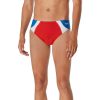 Mens * | Speedo Dual Colorblock One Brief High Risk Red